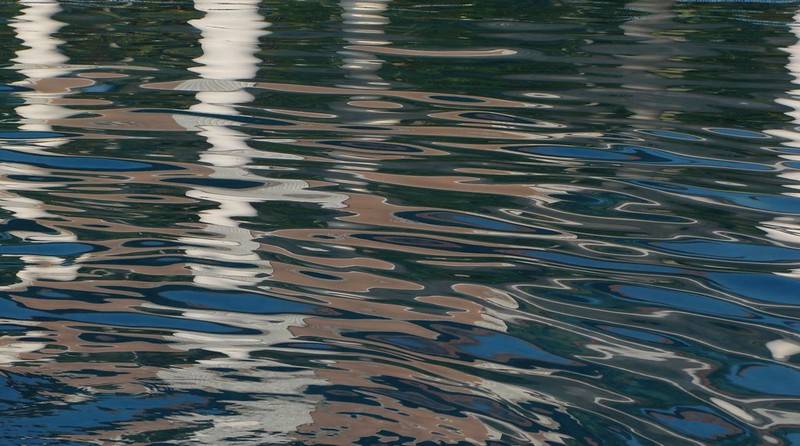 rippling water illustrating staying in the Now