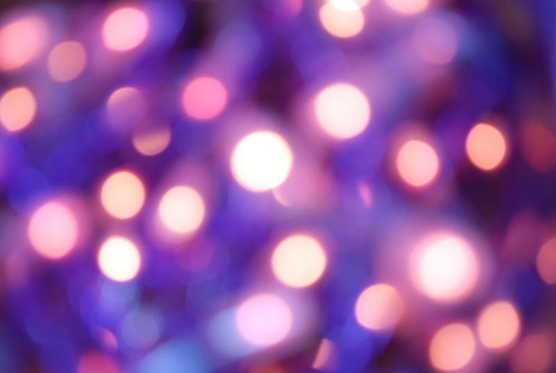 bokeh out-of-focus dots floating around