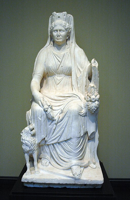 marble statue of goddess Cybele